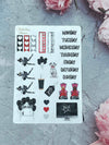 4 Sheets - Shopping is my Cardio Planner Stickers Kit