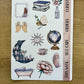 4 Sheets - Stargazer Planner Stickers Kit