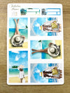 4 Sheets - Summer Getaway Planner Stickers Kit