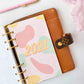 2023 Dated Yearly Cotton Candy Colorful Monthly Inserts