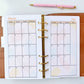 2023 Dated Yearly Cotton Candy Colorful Monthly Inserts