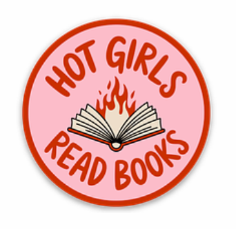 Hot Girls Read Books Die Cut Sticker | Bookish Vinyl Sticker