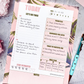 Beverly Hills Tropical Leaves Pink Daily Large Notepad