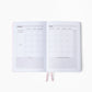 Undated Weekly Planner & Creative Journal | A5 Linen Planner with Dot Grid Pages