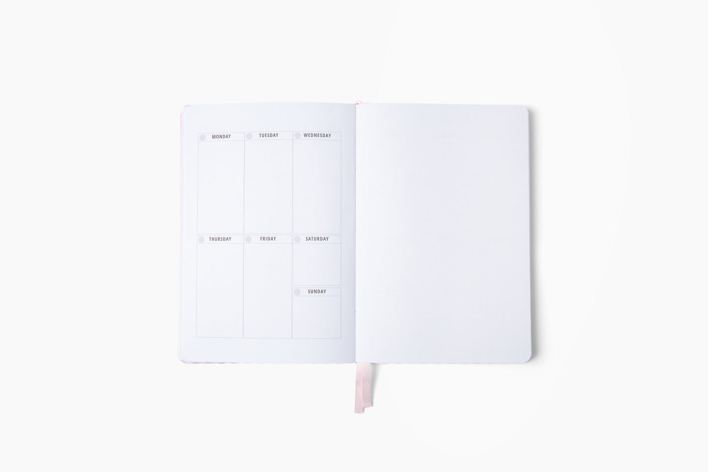Undated Weekly Planner & Creative Journal | A5 Linen Planner with Dot Grid Pages