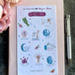 3 Sheet Magic Moon Sticker Sheet