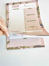 Beverly Hills Tropical Leaves Pink Daily Notepad