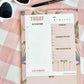 Beverly Hills Tropical Leaves Pink Daily Notepad