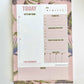 Beverly Hills Tropical Leaves Pink Daily Notepad