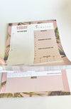 Beverly Hills Tropical Leaves Pink Daily Notepad