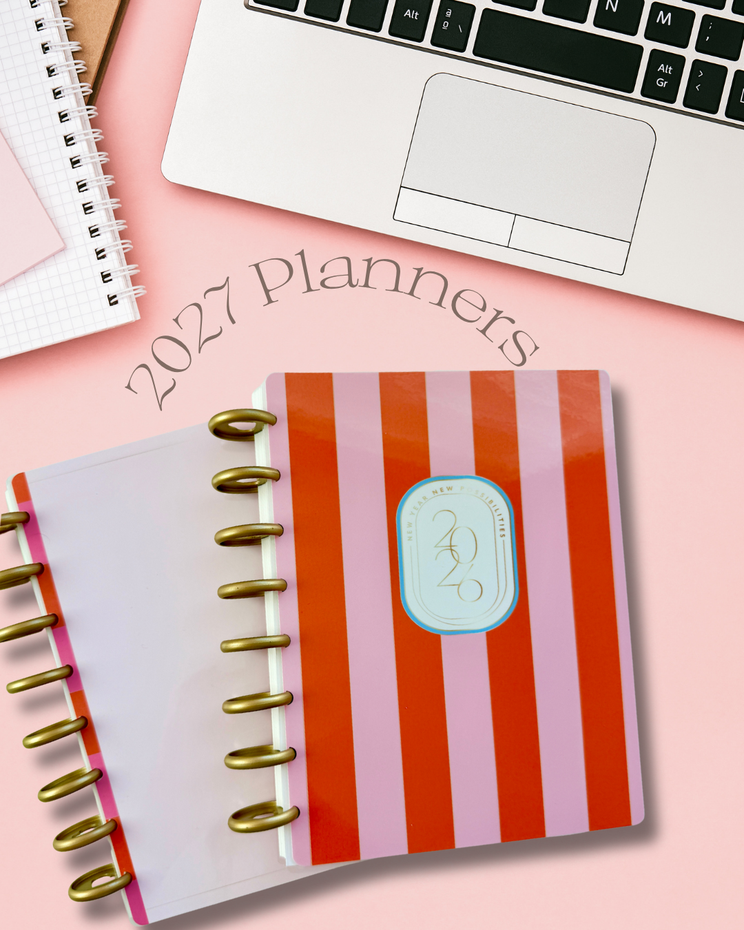 2027 Weekly and Monthly Discbound Planner - Laminated Cover