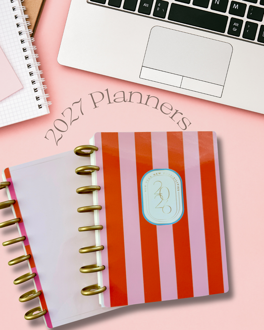 2027 Weekly and Monthly Discbound Planner - Laminated Cover