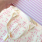 Bow & Go Craft Tote Bag | Coquette Pink Bow Organizer for Journaling & Crafts
