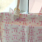Bow & Go Craft Tote Bag | Coquette Pink Bow Organizer for Journaling & Crafts