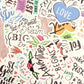 Colorful Motivation Quotes Die Cut Stickers