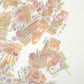 Vintage Floral Washi Sticker Pack | Transparent Journaling Stickers