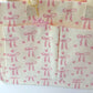 Bow & Go Craft Tote Bag | Coquette Pink Bow Organizer for Journaling & Crafts