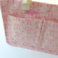 Bow & Go Craft Tote Bag | Coquette Pink Bow Organizer for Journaling & Crafts