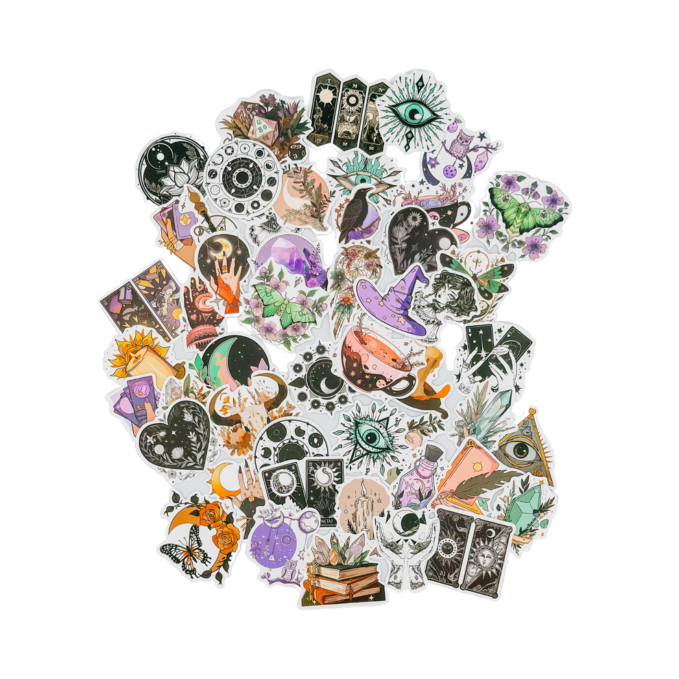 Witchy Boho Matte Sticker Set 50 Pack – The Fabulous Planner