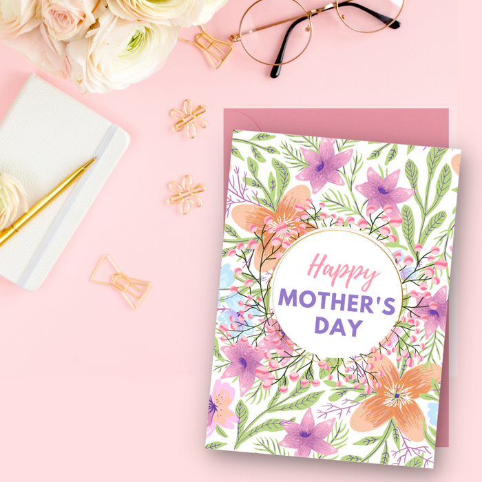 Mother's Day Floral Greeting Card