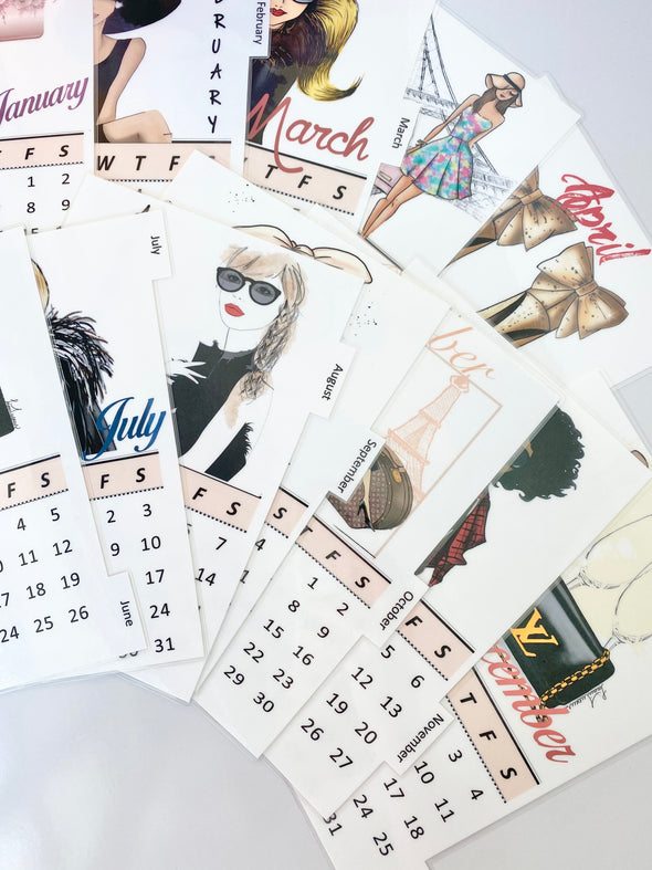 Calendar Dividers - Set of 12