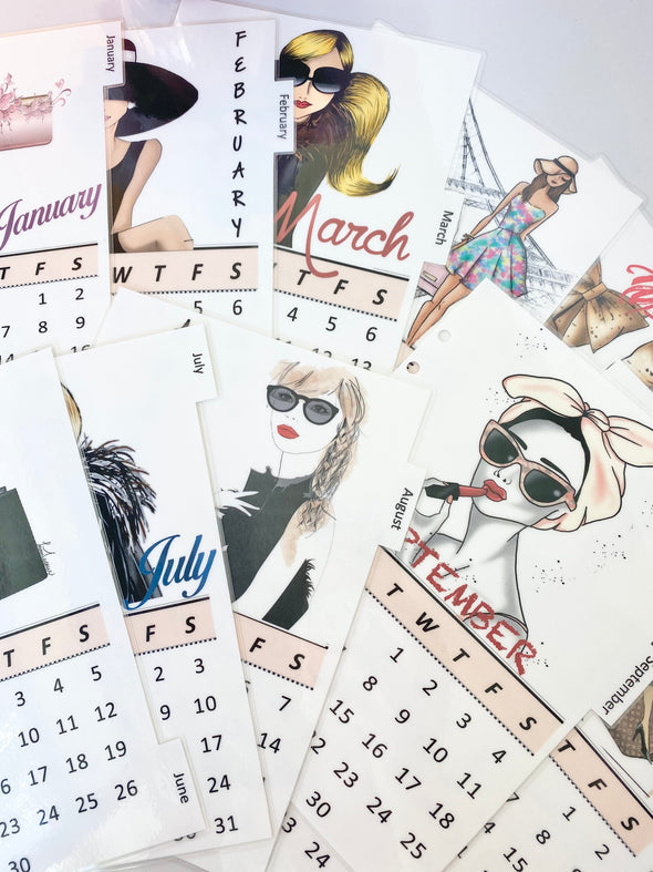 Calendar Dividers - Set of 12