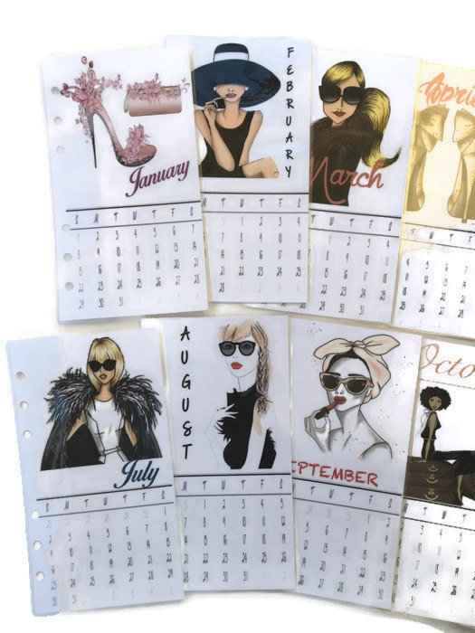 Calendar Dividers - Set of 12
