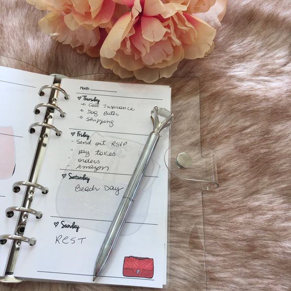 Handbags Horizontal Weekly Planner Refills