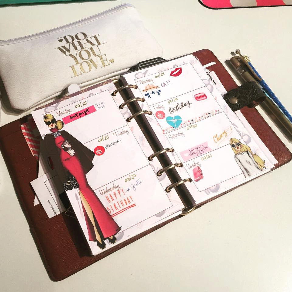 Fashionista Functional Weekly Planner Inserts – The Fabulous Planner