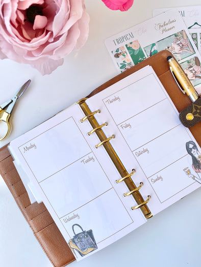 GirlBoss Weekly Insert Planner Pages