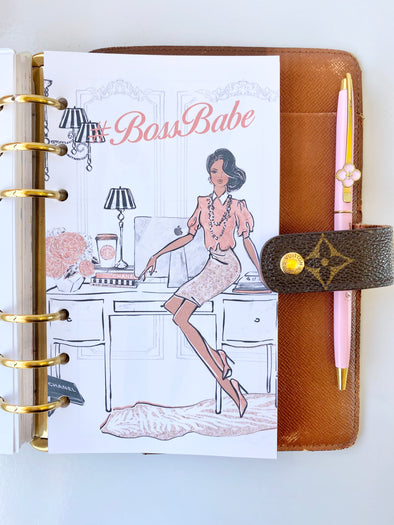 Boss Babe Weekly Inserts Planner Pages