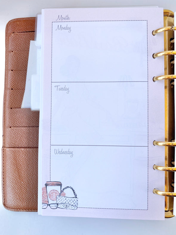 Boss Babe Weekly Inserts Planner Pages