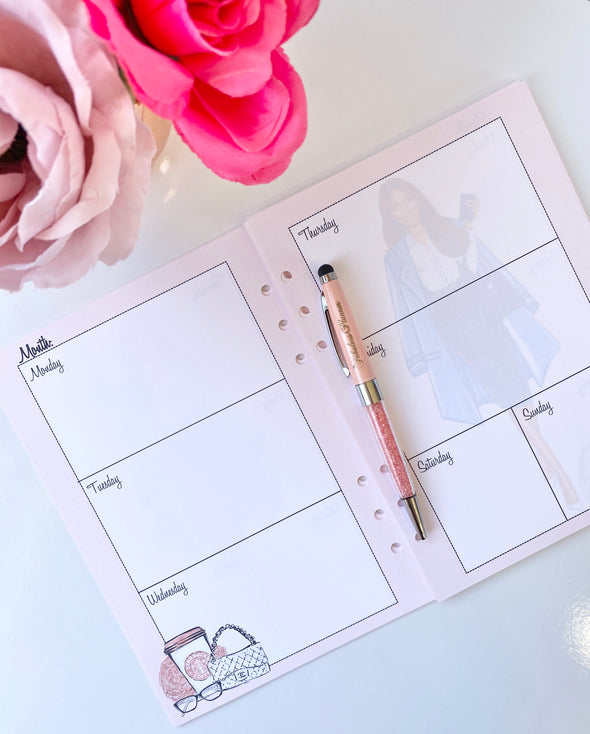 Boss Babe Weekly Inserts Planner Pages
