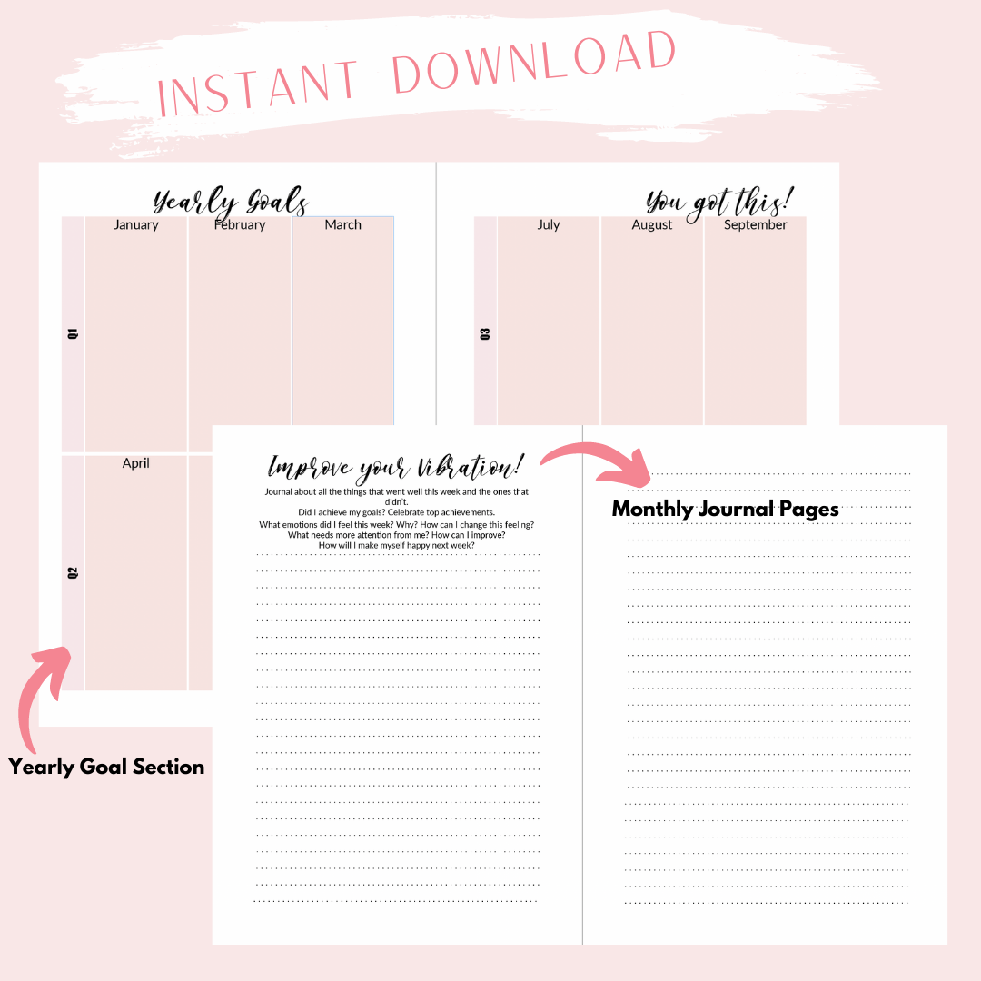 A5 Vertical Weekly Planner Printable Planner Inserts Week on 