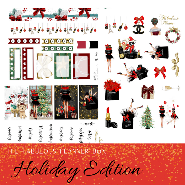 Luxury Holidays Christmas Matte Stickers - 3 Sheets