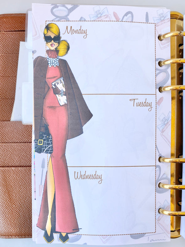 Fashionista Illustration Weekly Inserts