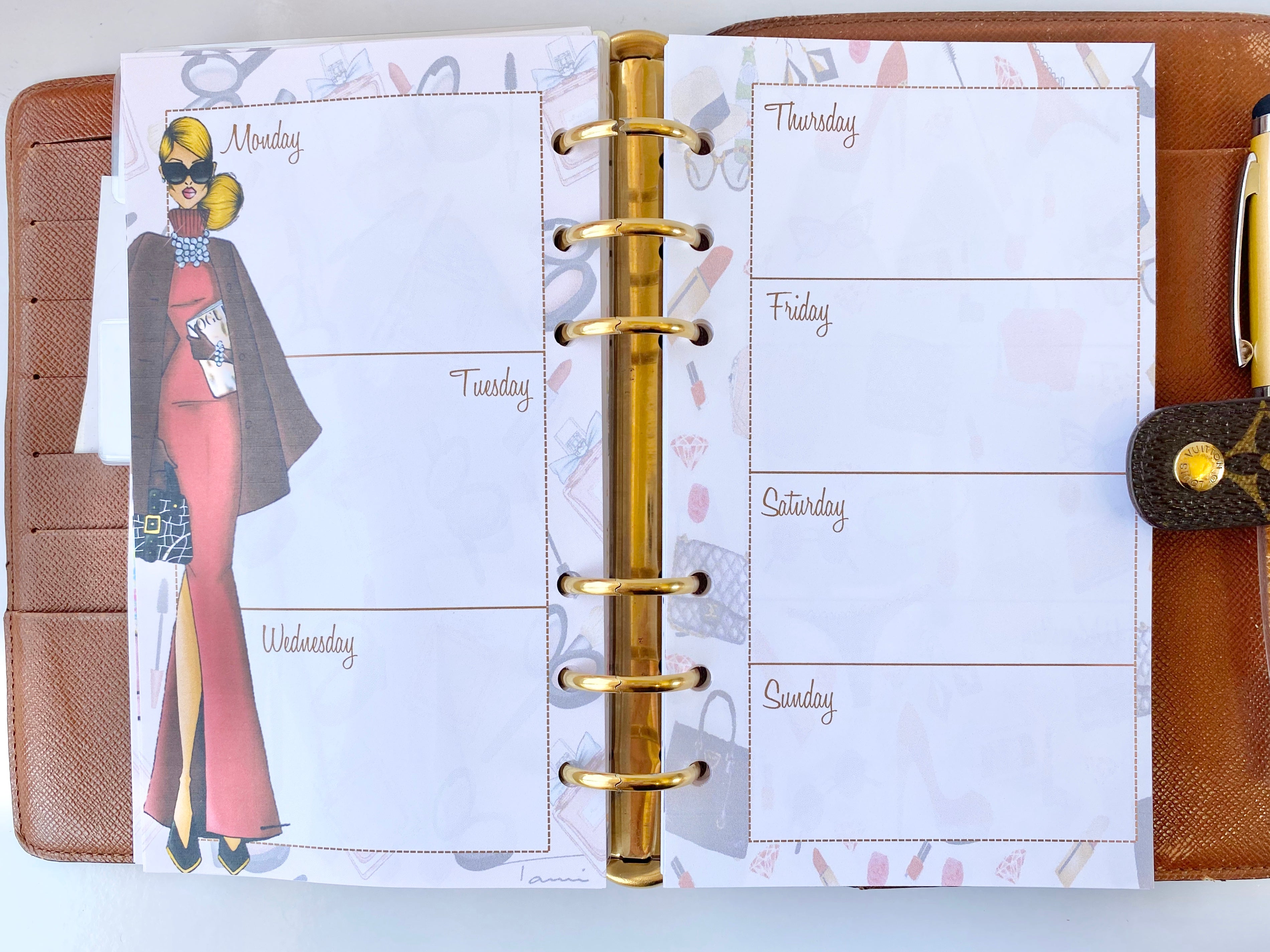 Fashionista Functional Weekly Planner Inserts – The Fabulous Planner