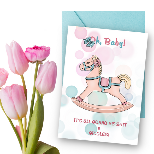 Oh Baby Pregnancy Greeting Card