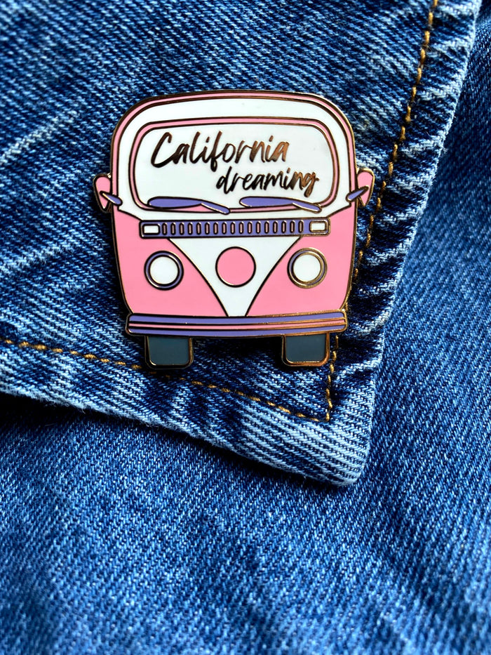 California Dreaming Bus Hard Enamel Pin