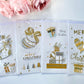 Holiday Gold and Glitter Christmas Card