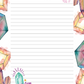 To Manifest Crystals Notepad