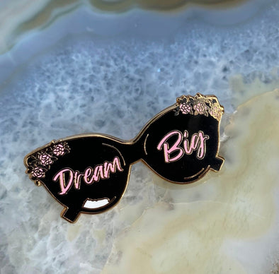 Dream Big Sunglasses Enamel Pin