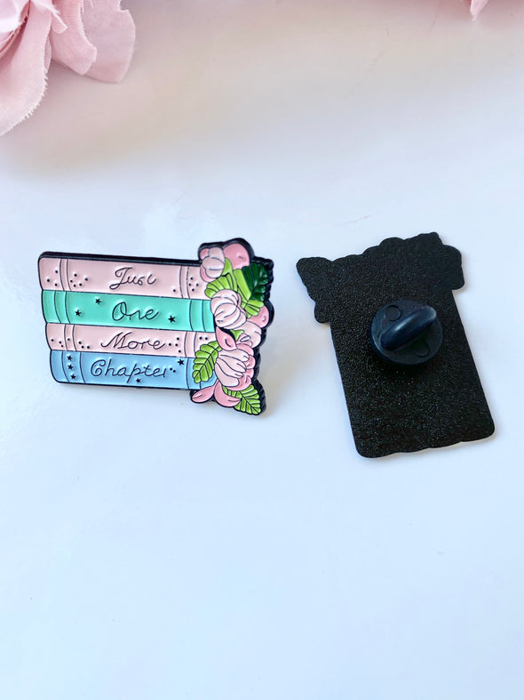 Just One More Chapter Enamel Pin