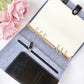 Felt With Pu Leather Ring Planner