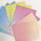 Textured Gradient Colored Index Stickers