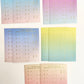 Textured Gradient Colored Index Stickers
