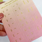 Textured Gradient Colored Index Stickers