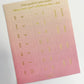 Textured Gradient Colored Index Stickers