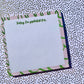Pink and Green Gratefulness Sticky Notes Notepad