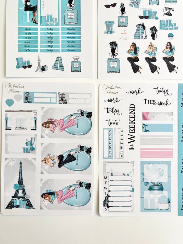 Breakfast at Tiffany's Sticker Set - 6 Sheets